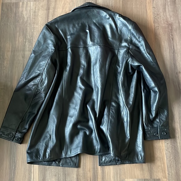 Structure (express for men) Black Leather Jacket - Picture 10 of 14